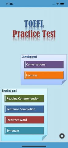 TOEFL Practice Test + для iOS — скриншот 1