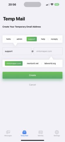 TPN — Temporary Phone Number для iOS — скриншот 3