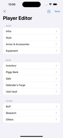 TR Save Editor для iOS — скриншот 1