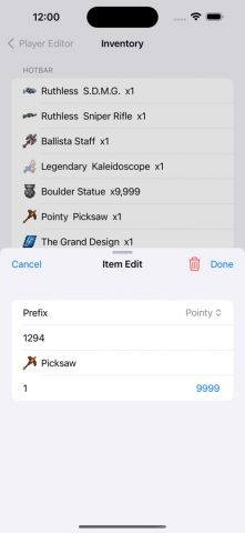 TR Save Editor для iOS — скриншот 2