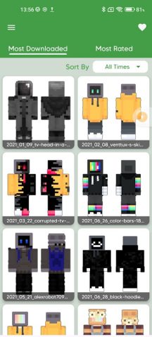 TV Head Skins for Minecraft для Android — скриншот 1