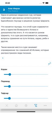Тафсир Корана для iOS — скриншот 4