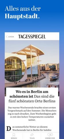 Tagesspiegel — Nachrichten для Android — скриншот 5