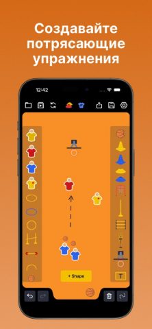 Тактическая панель баскетбол для iOS — скриншот 3