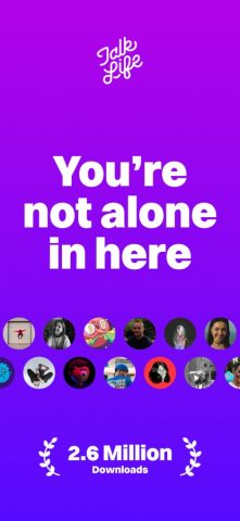 TalkLife: 24/7 Peer Support для iOS — скриншот 1