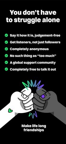 TalkLife: 24/7 Peer Support для iOS — скриншот 5
