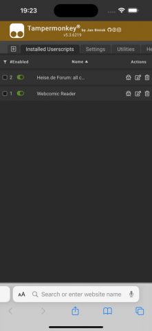 Tampermonkey для iOS — скриншот 2