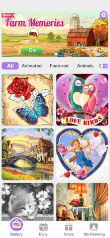 Tap Color Pro –Игра-раскраска для iOS — скриншот 1