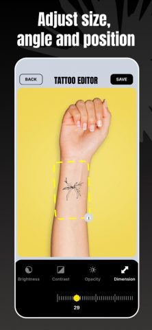 Tattoo Design My Photo для iOS — скриншот 2