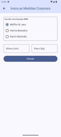 Taxa Metabólica Basal (TMB) для Android — скриншот 2