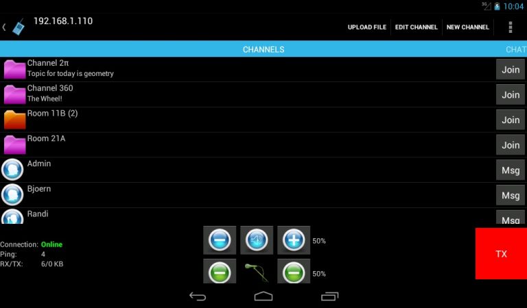 TeamTalk для Android — скриншот 5