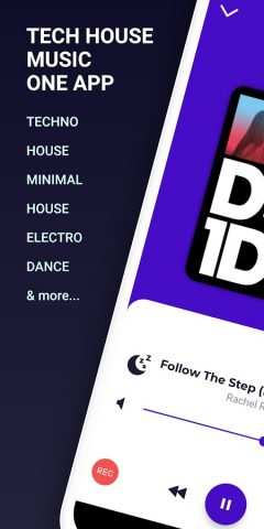 Tech House Music: Techno Radio для Android — скриншот 1