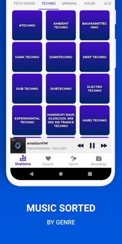 Tech House Music: Techno Radio для Android — скриншот 4