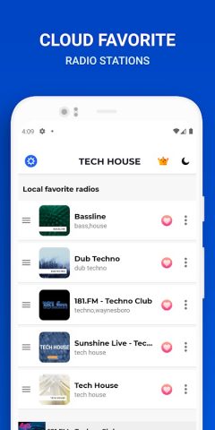 Tech House Music: Techno Radio для Android — скриншот 5