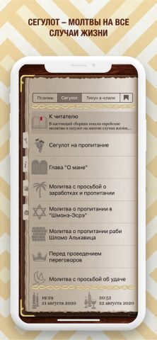 Теилим для iOS — скриншот 3