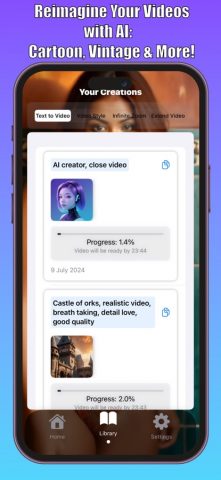 Текст в видео для iOS — скриншот 2