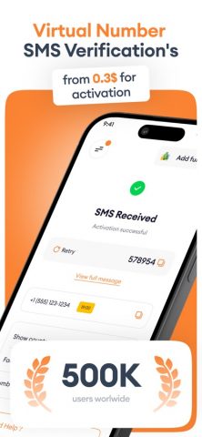 Temp Number — SMS Second Phone для iOS — скриншот 1