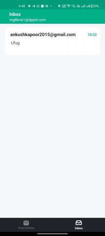 TempMailX — Temp Email для Android — скриншот 2