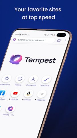 Tempest Secure Web Browser для Android — скриншот 2
