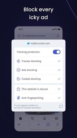 Tempest Secure Web Browser для Android — скриншот 4