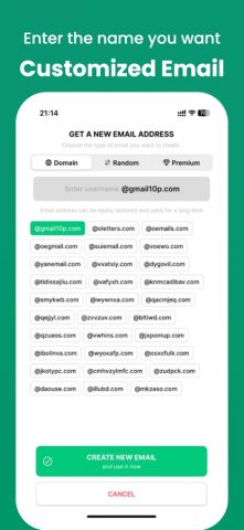 Temporary Email Pro для iOS — скриншот 3