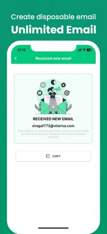 Temporary Email Pro для iOS — скриншот 5