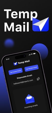 Temporary Mail: Temp Email для iOS — скриншот 1