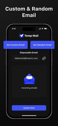 Temporary Mail: Temp Email для iOS — скриншот 2