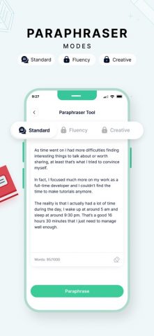 Инструмент Резюме Текста для iOS — скриншот 4