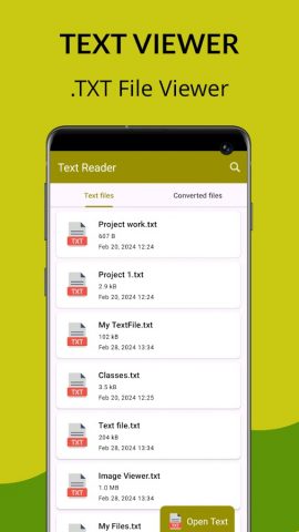 Text Viewer для Android — скриншот 1