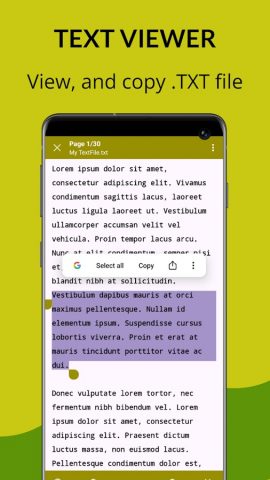 Text Viewer для Android — скриншот 2