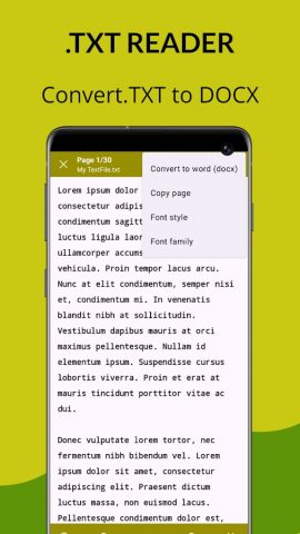 Text Viewer для Android — скриншот 3