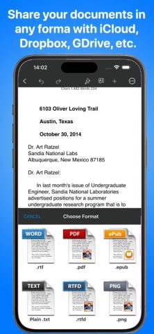 TextEdit — Text Editor для iOS — скриншот 4