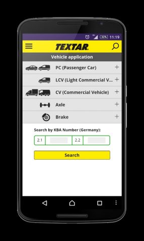Textar Brakebook для Android — скриншот 1