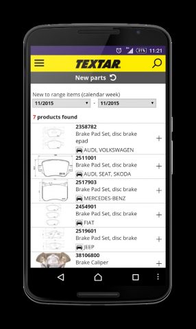Textar Brakebook для Android — скриншот 3
