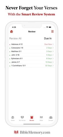 The Bible Memory App для iOS — скриншот 4
