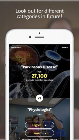 The Higher Lower Game для iOS — скриншот 4