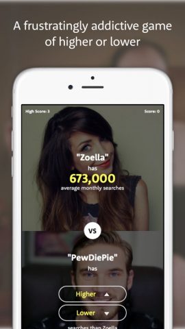 The Higher Lower Game для iOS — скриншот 5