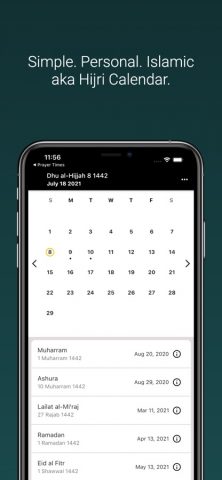 The Hijri Calendar для iOS — скриншот 1