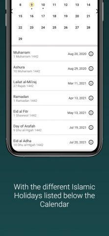 The Hijri Calendar для iOS — скриншот 2
