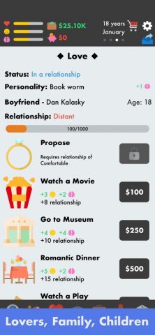The Life Simulator для iOS — скриншот 3