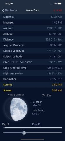 The Moon — Лунный календарь для iOS — скриншот 4
