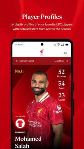 The Official Liverpool FC App для Android — скриншот 3