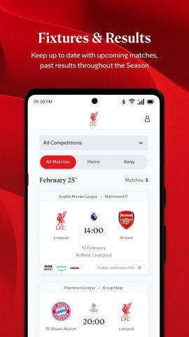 The Official Liverpool FC App для Android — скриншот 5