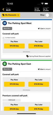 The Parking Spot® для iOS — скриншот 3