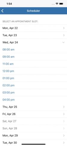 The Scheduling App для iOS — скриншот 2