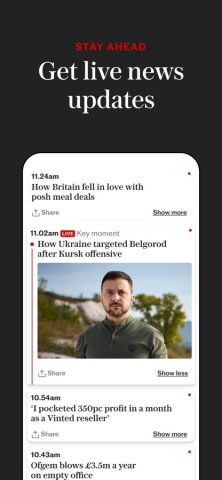 The Telegraph: UK & World News для iOS — скриншот 2