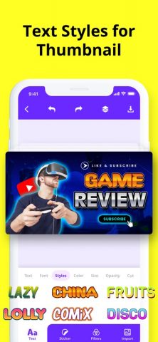 Thumbnail Maker: YT Banner Art для iOS — скриншот 5
