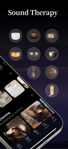 Тибетские поющие чаши, Чашами для iOS — скриншот 3