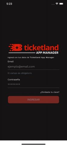 Ticketland APP Manager для iOS — скриншот 1